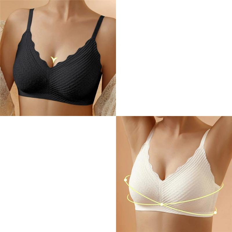 🔥Hot Sell🔥⏰LAST DAY  Buy 1 Get 1 Free⏰Transpirable Ice Silk Wireless Push Up Plus Size Bra