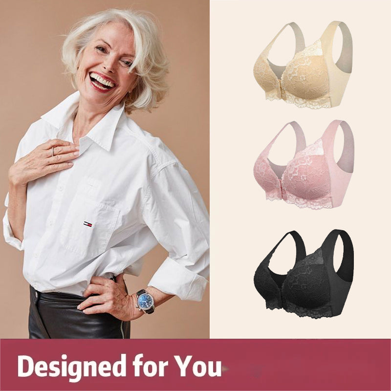 💕Buy 1 Get 1 Free💕 Front Closure 5d Shaping Push Up Comfy Wireless Bra