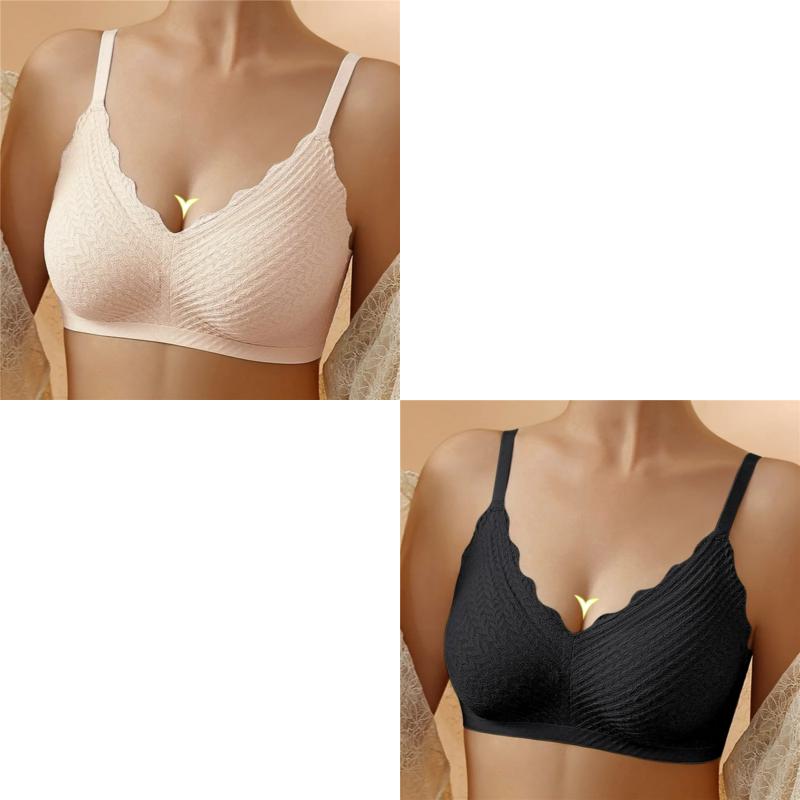 🔥Hot Sell🔥⏰LAST DAY  Buy 1 Get 1 Free⏰Transpirable Ice Silk Wireless Push Up Plus Size Bra